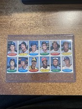 1974 Topps Stamps 12 Stamp Panel Don Sutton Tom Seaver Bert Blyleven Ron Santo