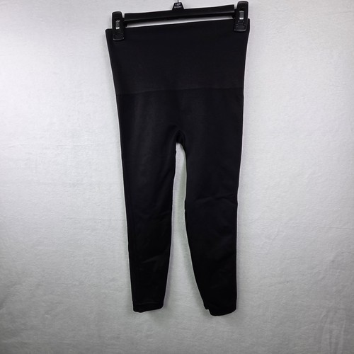 Spanx Look At Me Now Lot (2) Black High Rise Sz L Cropped Ankle Stretch Sculpt - Picture 13 of 15