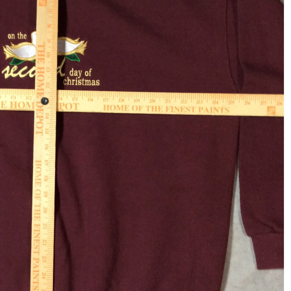 Sudadera De Colección Lee Peso Pesado "En el Segundo Día de Navidad" Para Mujer 2X Palomas Foto 4 de 4