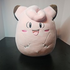 POKEMON CLEFAIRY PINK SQUISHMALLOW 10" PLUSH DOLL NEW 