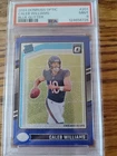 Panini Donruss Optic Blue Glitter Prizm Rookie #201 Caleb Williams PSA 9 Bears