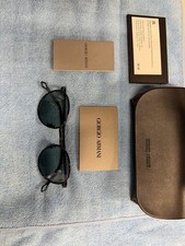 Giorgio Armani Sunglasses Matte Black Brown Tortoise AR 6163J 3001/11 with Case