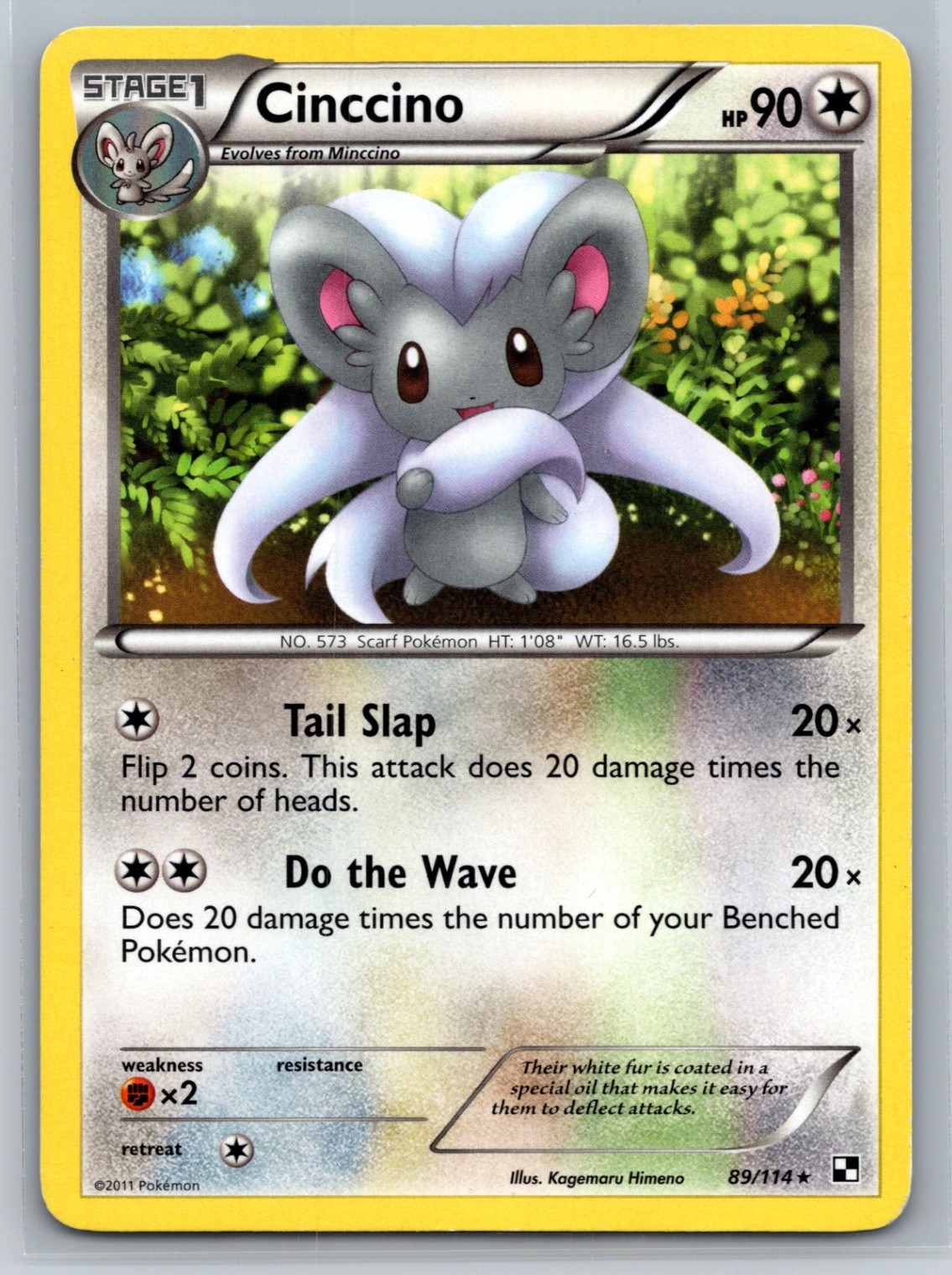 Cinccino - BLW Black and White 89/114 Rare NM