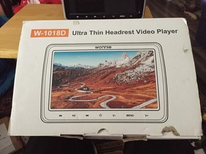 Wonnie W-1018D Ultra Thin Screen Headrest Car DVD Video Player Monitor 10.5in.