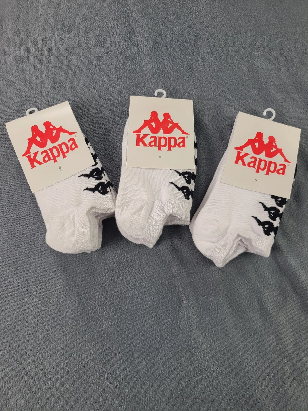 Kappa Authentic Assis 3, 3 Packs (9 Pair Total) unisex sock Size Small 3-6