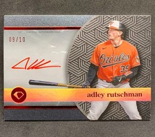 2024 Topps Diamond Icons ADLEY RUTSCHMAN White Polychromatink Red Ink Auto SP 10