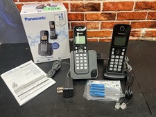 PANASONIC Expandable Cordless Phone System  KX-TGC352B 2 Handsets