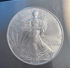 2003 BU American Eagle Authentic .999 Pure, Fine 1 oz. Silver Dollar