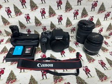 CANON EOS 750D WITH 2 CANON LENS AND 3 BATTERYS,BATTERY GRIP UNBOXED