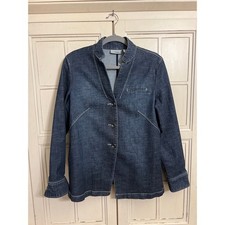 Chico  s Platinum size 1 medium denim blazer jacket