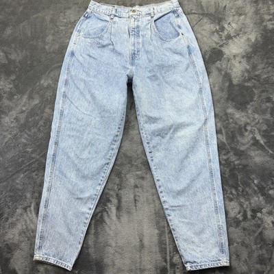 Vintage Britannia Mom Jeans Womens 16 Blue Light Wash High Rise 32x30 90s