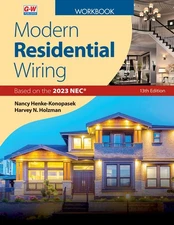 Modern Residential Wiring Thirteenth Edition, Revised, Workbook Paperback