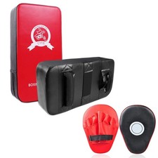 Karate Kick & Boxing Mitt Set, PU Leather, Lightweight, for MMA & Martial Arts