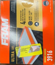 FRAM GM3916 Ultra Air Premium Air Filter - 4 Years|40,000 Miles