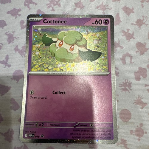 Pokemon Cottonee 18 MEP EN Black Star PROMO HOLO.  MEGA EVOLUTION PHANTASMAL FLM