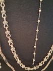 Lot Of 10 Silvery Black Accented Mixed Jewelry Necklaces Bracelets Earrings  — photo 10