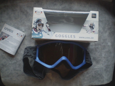 UVEX SPEEDY PRO Goggles Juniorblau metallic Skibrille Snowboardbrille lasergold