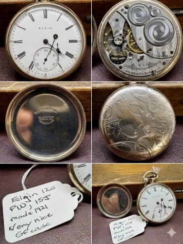 Antique 1921 Elgin Pocket Watch - Grade 315 - 15J - 12s - 10K Gold Filled Case