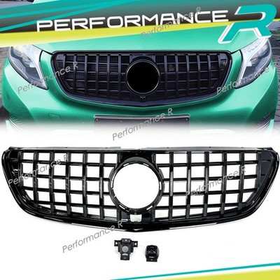 GT Schwarz Kühlergrill Front Grill für Mercedes V Klasse W447 V250 V260 14-19
