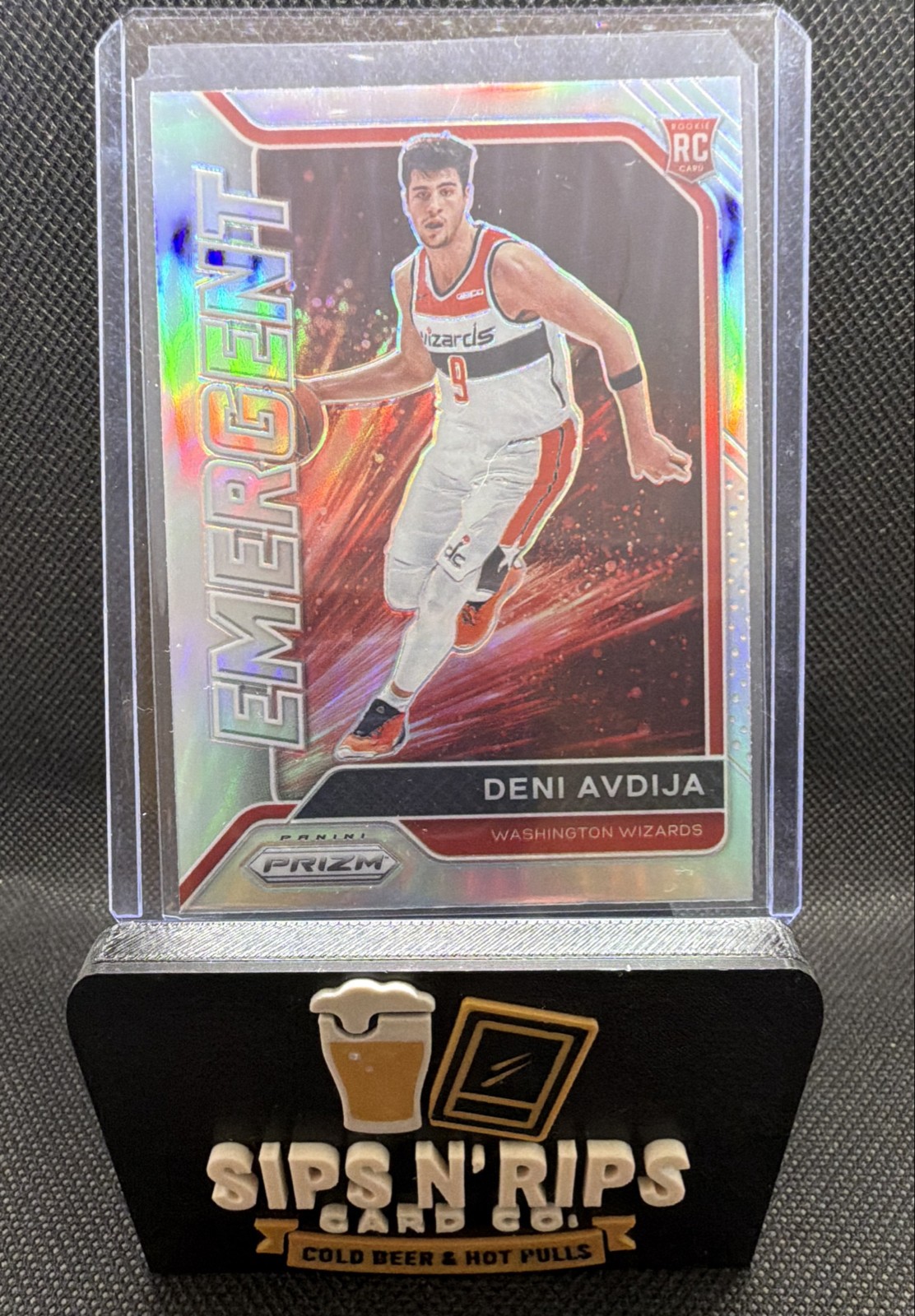 2020-21 Panini Prizm - Emergent Deni Avdija #27 Silver Prizm (RC)