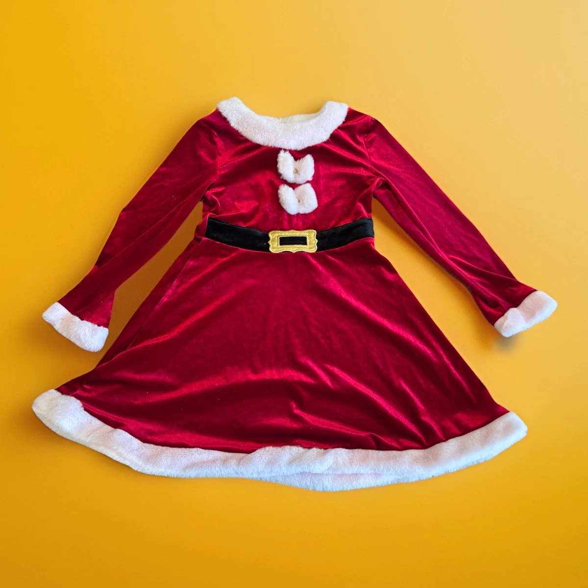 Santa Claus Long Sleeve Christmas Dresses for Girls for sale | eBay