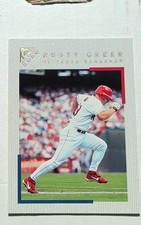2000 Topps Gallery Rusty Greer #4 Texas Rangers Canvas Texture Baseball Card