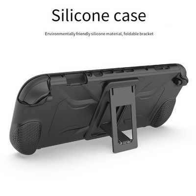 Anti Slip Grip Silikon Hülle für Nintendo Switch2 mit Full Coverage und Ständ