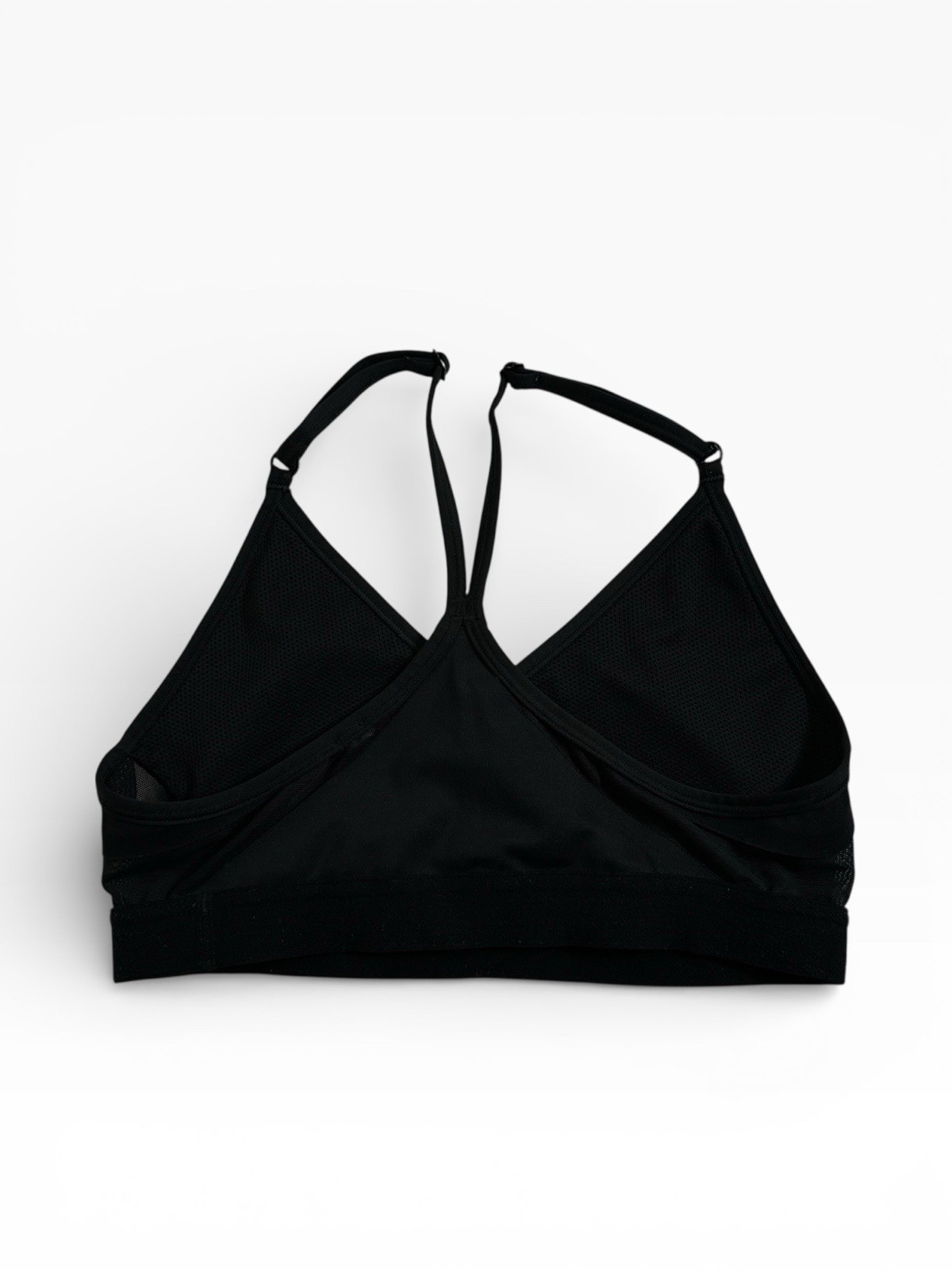 Nike Sports Bra Womens Small Black Black Indy Light Support Dri Fit Swoosh Logo thumbnail 3