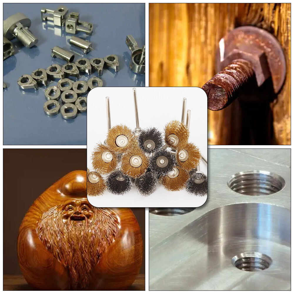 20pcs 25mm Wire Wheel Polish Brushes For Rotary Grinder Accessories Tools