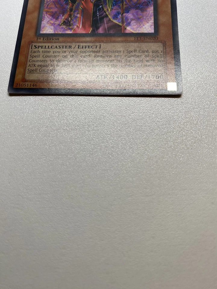 Yugioh Blast Magician 1st Edition Super Rare FET-EN020 HP Heavy Played - Image 2 of 4