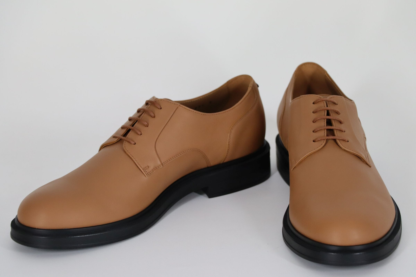 SAOLA Scarpe eleganti HUGO BOSS mod. Saul_Derb_lt taglia 42 US 9 marrone chiaro pastello