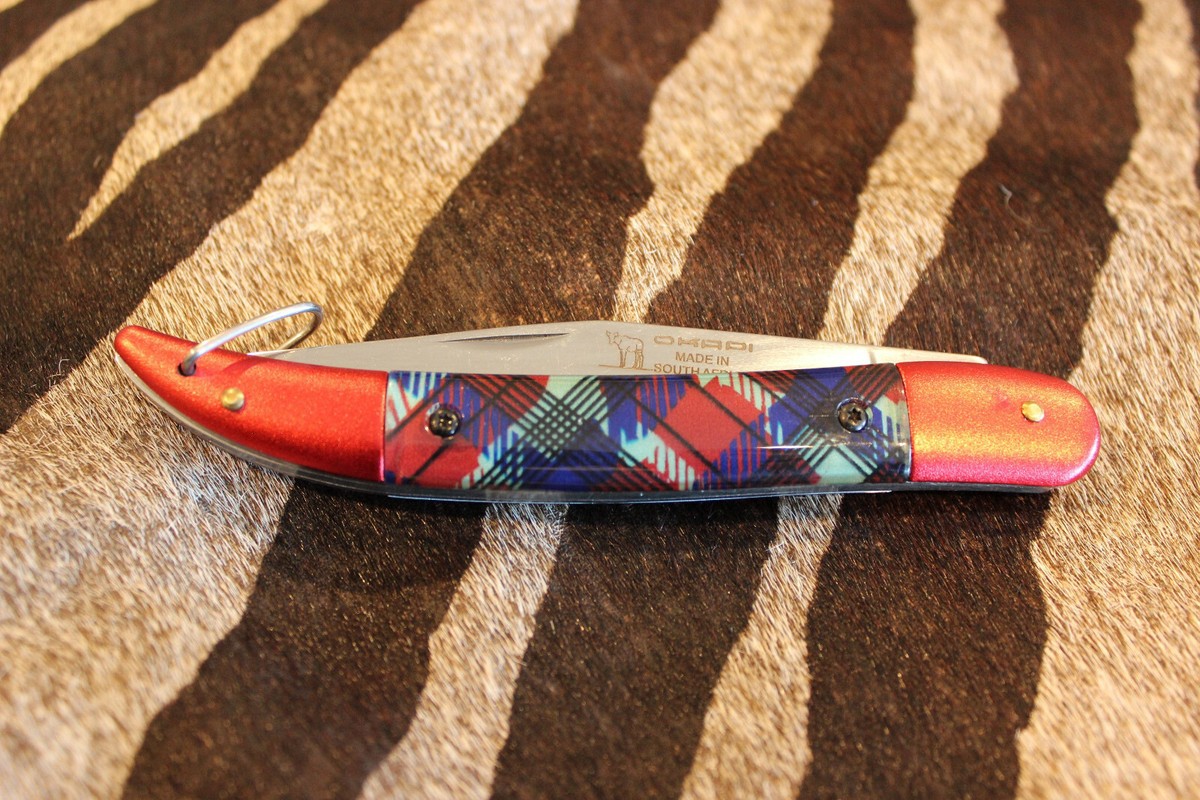 Okapi Tartan Red Folding Fisherman 1978/11 | eBay