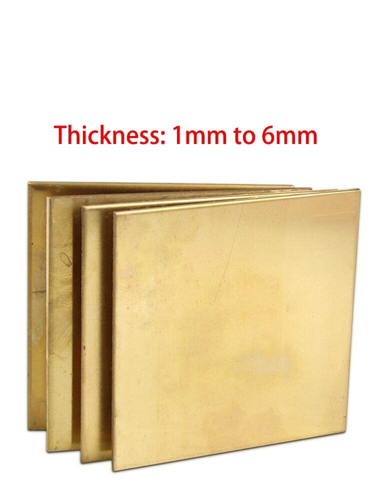 Metal plate, brass plate, gold foil, brass plate, H62 brass plate, width 50  mm, thin brass strip thickness, length 1 m, thickness (1mm)