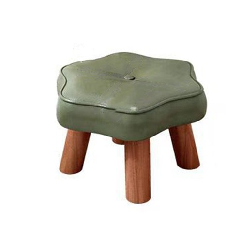 Soft Solid Wood Small Foot Stool Non-Skid Shoe Changing Chair Household - Picture 13 of 16