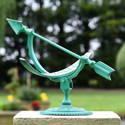 28 In. Verdigris Atlas Armillary Sundial With Brass Accents - Foto 6