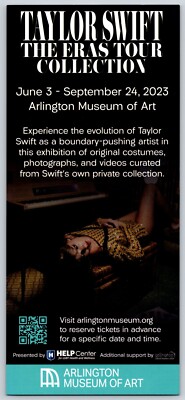 Taylor Swift Arlington Tx Eras Tour Collection Brochure Museum Of Art