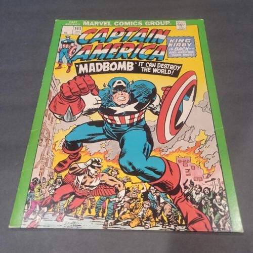 Vintage 1975 Marvel Captain America School Folder By Mead USA Comic