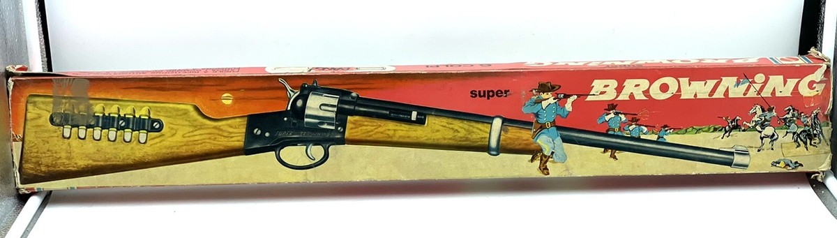 1960s MATTEL MEBETOYS RARE RIFLE SHOTGUN TOY SUPER BROWNING BOXED