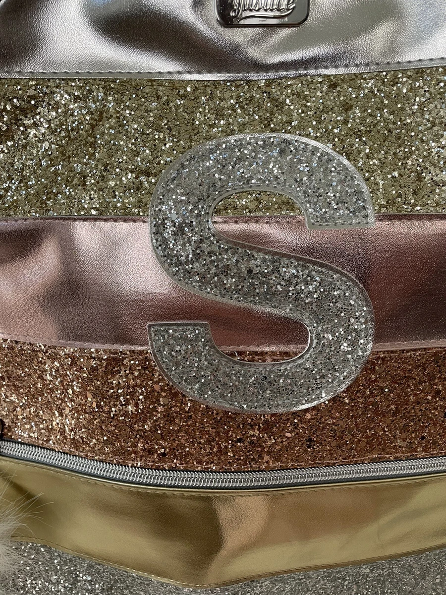 Rose gold glitter backpack sales