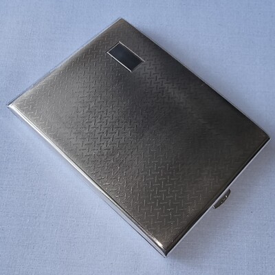alpaca silver cigarette case VINTAGE SILVER PLATED ALPACA CIGARETTE CASE
