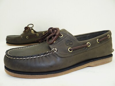 Timberland Classic Bootsschuhe 2 EYE Halbschuhe Herren Schuhe Leder Gr.42 Grey