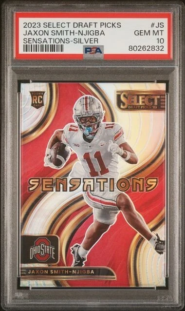 Jaxon Smith-Njigba Panini Select Draft Picks Sensations #JS Silver