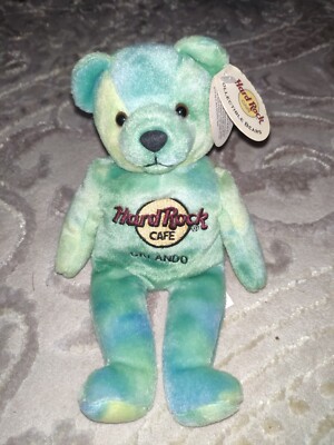 Sammlerstück Hard Rock Cafe Orlando Beanie Bär 2001 ''Monty Beara''
