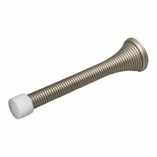 Pack of 5- 3-3/4" Projection-Satin Nickel Spring Door Stops-w/mounting screws