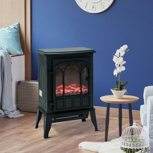 Electric Stove Vintage Fireplace Suite Space Heater Fake Firewood