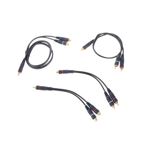 Line Cooper Wire 2 RCA Female To 1 RCA Male Splitter Cable Audio Splitter - Photo 7/18