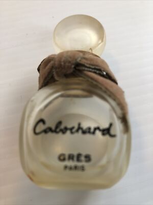 Cabochard GRES Paris perfume EMPTY bottle still has velvet ribbon