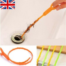 Drain Unblocker Flexible Cleaner Hair Clog Sink Plug Hole Remover Tool Snake UK