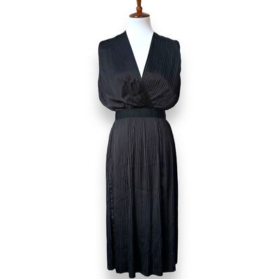 cross front pleated midi dress Ted Baker Loueli Cross Front Pleated Midi Dress