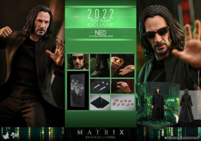 the MATRIX RESURRECTIONS NEO (Keanu Reeves) TOY FAIR EX. 1/6 Actionfigur 32 cm